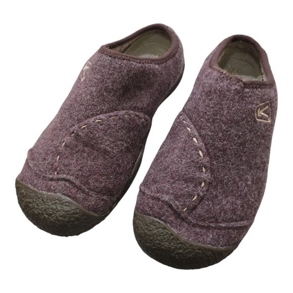Keen Purple Cheyenne Wool Slip-On Clog Shoes 6.5 Lined Slippers Warm - Picture 3 of 10